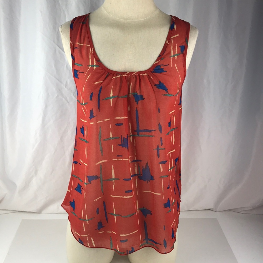 Anthropologie MINE semi sheer Blouse Small